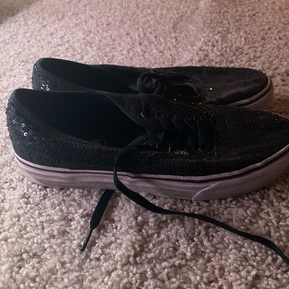 Black sequin vans - Picture 2 of 3